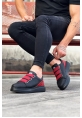 W29 Black Red  Casual Men's Shoes Thick Sole 