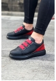 W29 Black Red  Casual Men's Shoes Thick Sole 