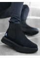 Men's Casual Boots High Sole 150 Black