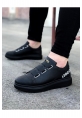 W29 Black Thick Sole Casual Men's Shoes