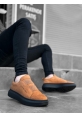 307 Men's Casual Shoes Tan Suede Black