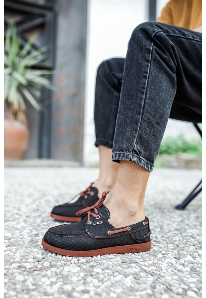 Kn8 Men's Casual Shoes Seasonal Linen Shoes - Black