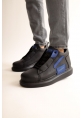  CH131 Men Shoes İpekyol Garni ST BLACK/SAX BLUE