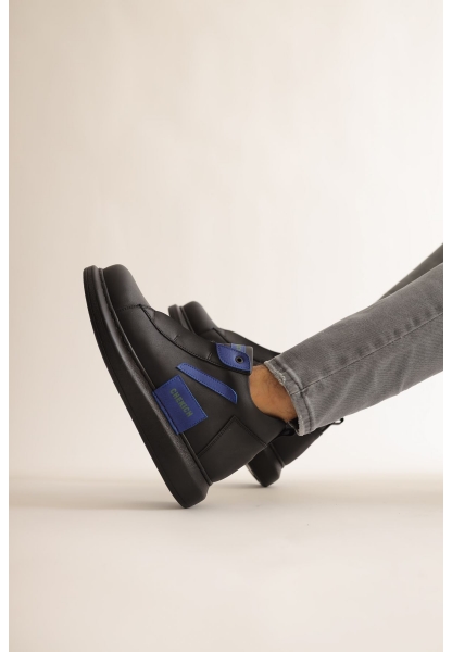  CH131 Men Shoes İpekyol Garni ST BLACK/SAX BLUE