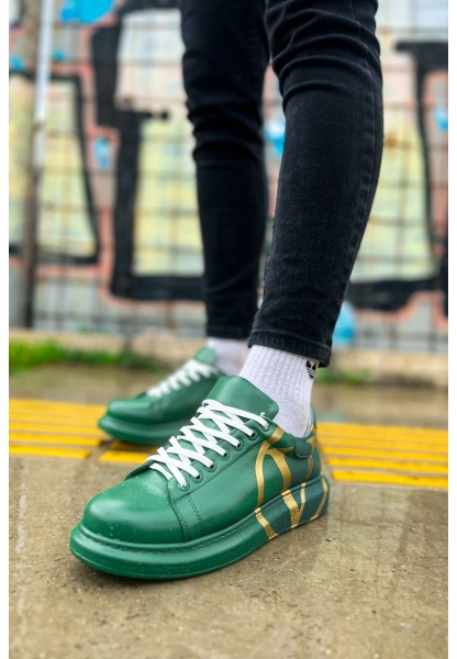 CH254 CBT Pittura Men's Shoes 491 GREEN / DARK GREEN V