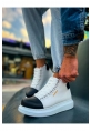 CH258 GBT Roma Colorful Men's Boots WHITE/BLACK