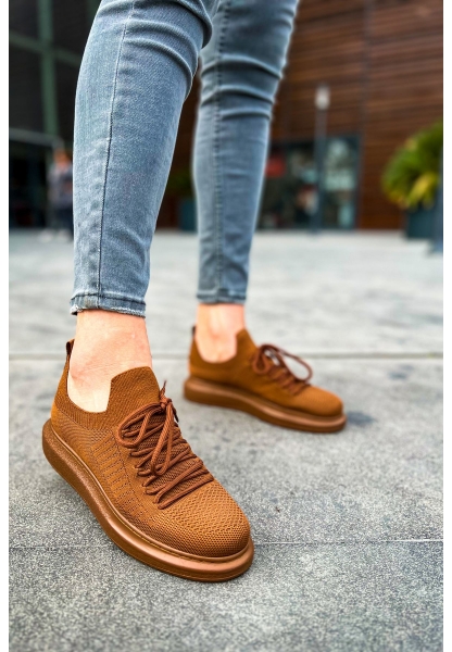 CH307 Knitwear Men's Shoes BROWN