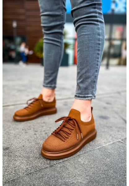 CH307 Knitwear Men's Shoes BROWN