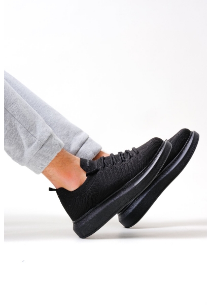 CH307 Knitwear Men's Shoes Black