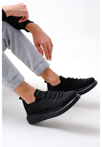 CH307 Knitwear Men's Shoes Black