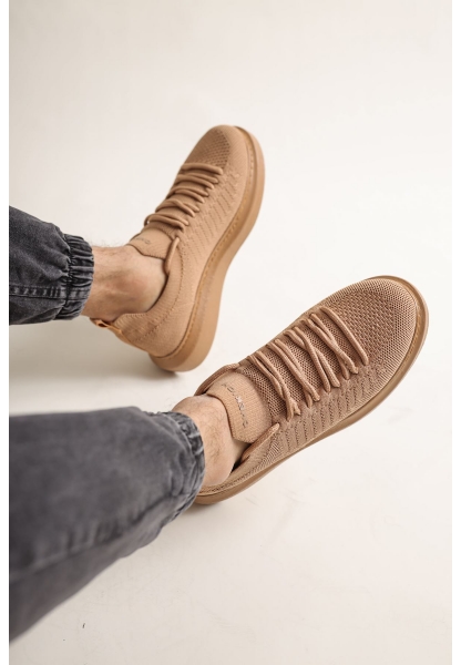 CH307 Knitwear Men's Shoes Tan