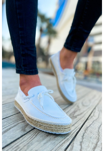 CH311 Espadrilles Men's Shoes WHITE