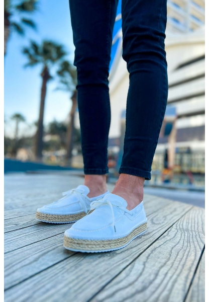 CH311 Espadrilles Men's Shoes WHITE