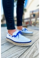 CH311 Espadrilles Men's Shoes WHITE / SAX BLUE