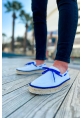 CH311 Espadrilles Men's Shoes WHITE / SAX BLUE