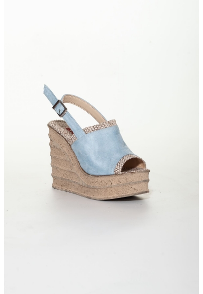 Padilon Wedge Heeled Shoes ABN0405 Blue