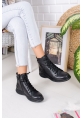 DIANA GENUINE LEATHER BOOTS ERC1090 BLACK