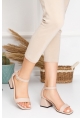 Jasen Heeled Women's Shoes BYC1403 Cream