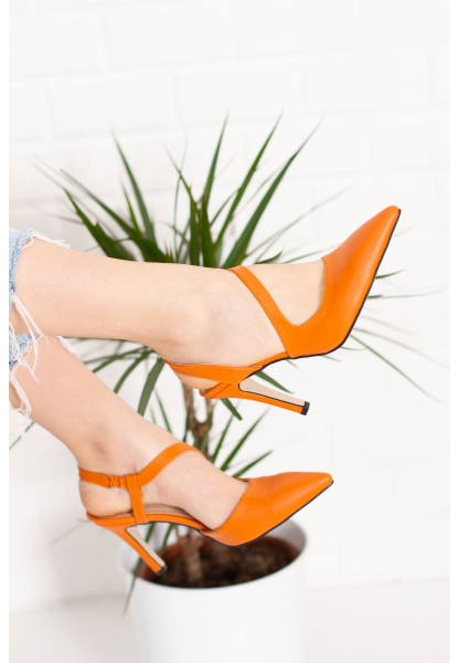 LIVASY WOMEN'S HEELED SHOES BYC1108 ORANGE