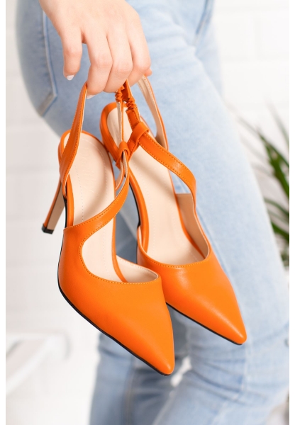 LIVASY WOMEN'S HEELED SHOES BYC1108 ORANGE