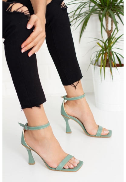 Bresta Heeled Women's Shoes TNR0501 Green