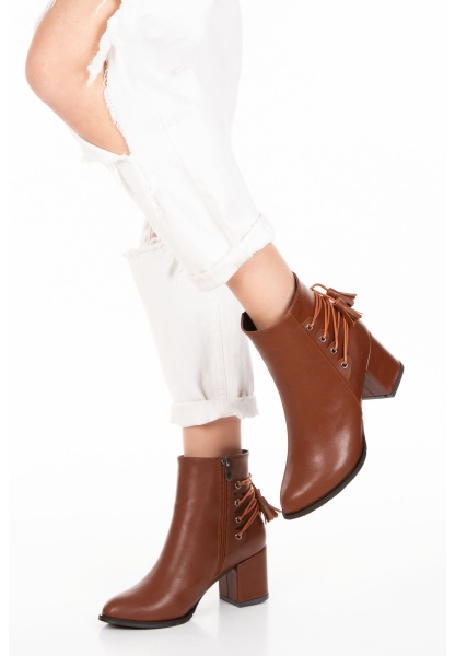 Garis Women Boots TNR0210  Tan