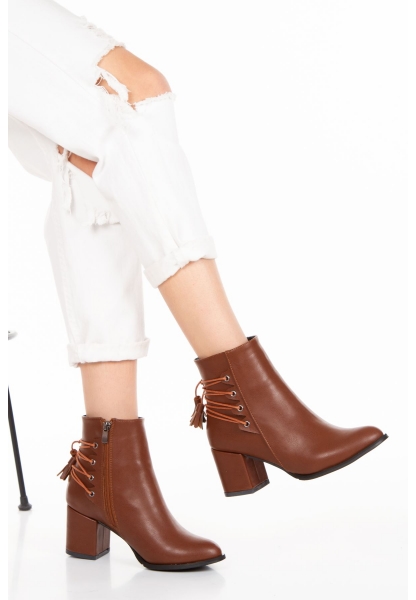 Garis Women Boots TNR0210  Tan