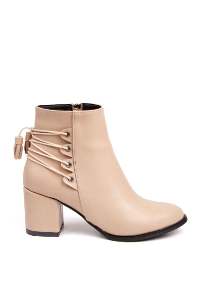 Garis Women Boots TNR0210 Cream