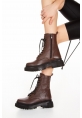 DANİLO GENUINE LEATHER WOMEN'S BOOTS ERC1950 BROWN