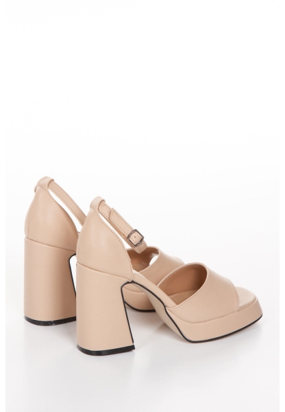 TOLDIYA HEELED SHOES BYC2002 CREAM