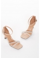 MENTINA HEEL SHOES BYC0716 CREAM