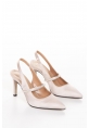 NASRITA HEELED SHOES BYC2103 CREAM SATIN