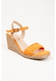 Tricot Wedge Heels Women's Shoes DSR0303 Orange