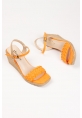 Tricot Wedge Heels Women's Shoes DSR0303 Orange