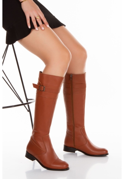 ALEDA GENUINE LEATHER BOOTS-PYR0237-TOA